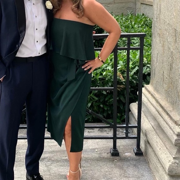 Lovers + Friends Violet Midi Dress in Emerald - Picture 2 of 3